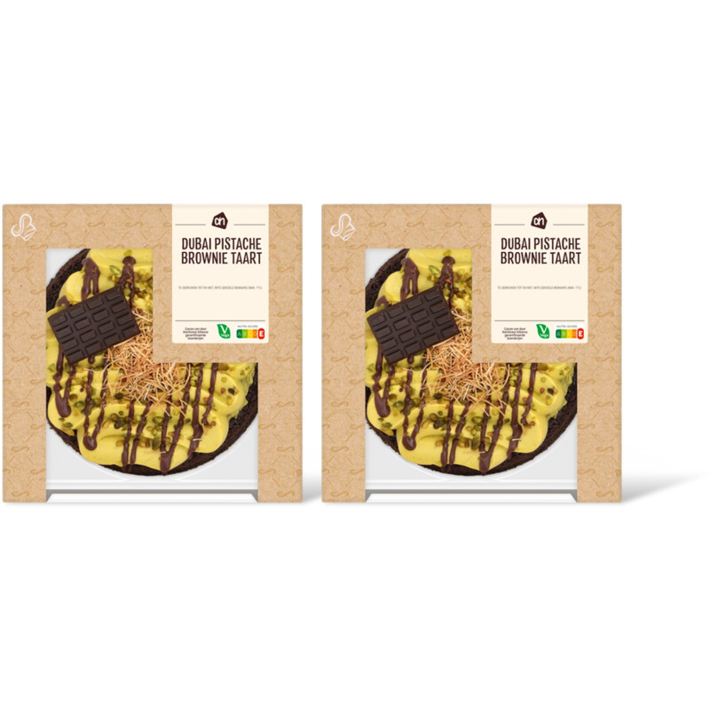 AH Dubai pistache brownie taart 2-pack