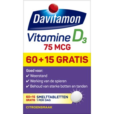 pdp-image-Davitamon Vitamine D 75mcg smelttabletten