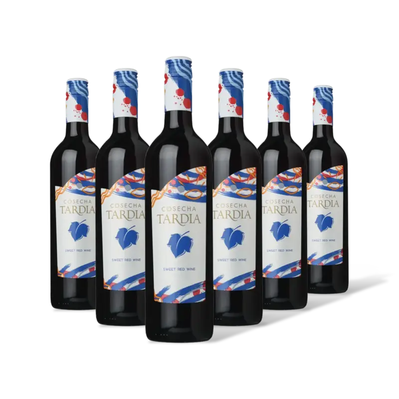 Sweet red wine 6 flessen