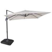 AH Zweefparasol met voet beige