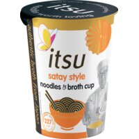 Een afbeelding van Itsu Satay style noodles & broth cup
