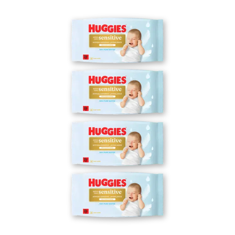 Extra care sensitive billendoekjes 4-pck