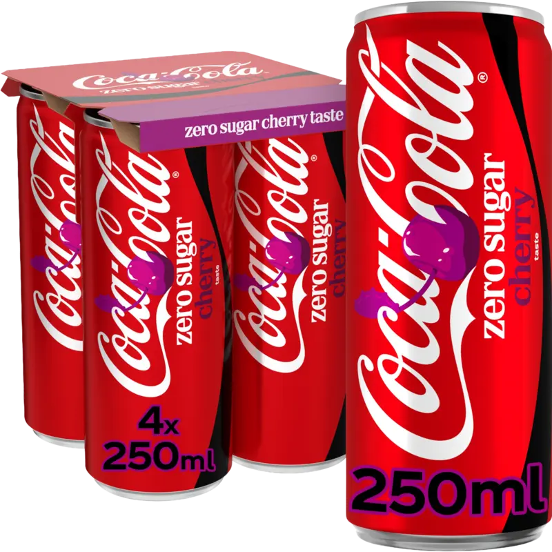 Coca-Cola Zero sugar cherry 4-pack