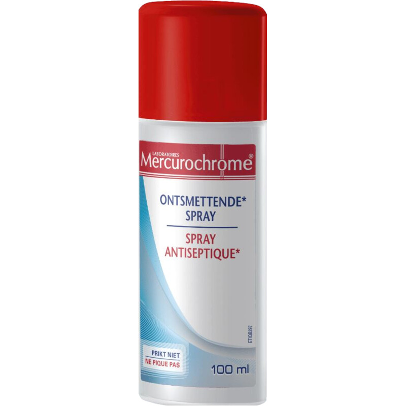 Een afbeelding van Mercurochrome Ontsmettende spray bel