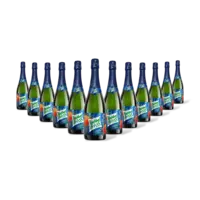 DubbelFrisss Bubbelfris appel & perzik 0% 12-pack