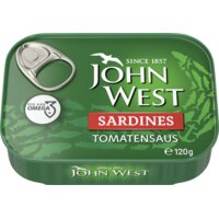 Een afbeelding van John West Sardines tomatensaus