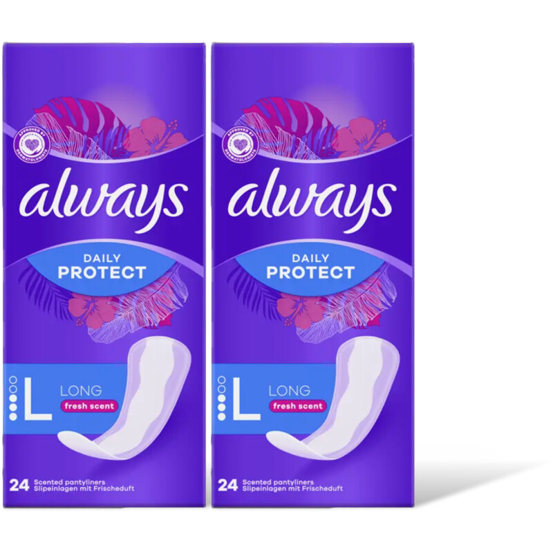 Always Dailies large frsh scent inlegkruis 2pk