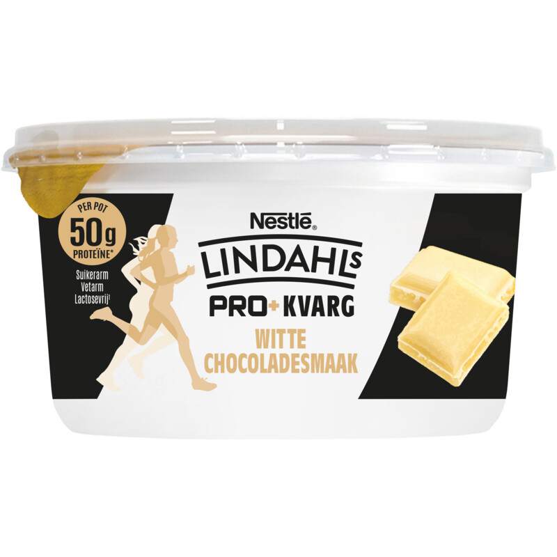 Een afbeelding van Lindahls Kvarg witte chocolade
