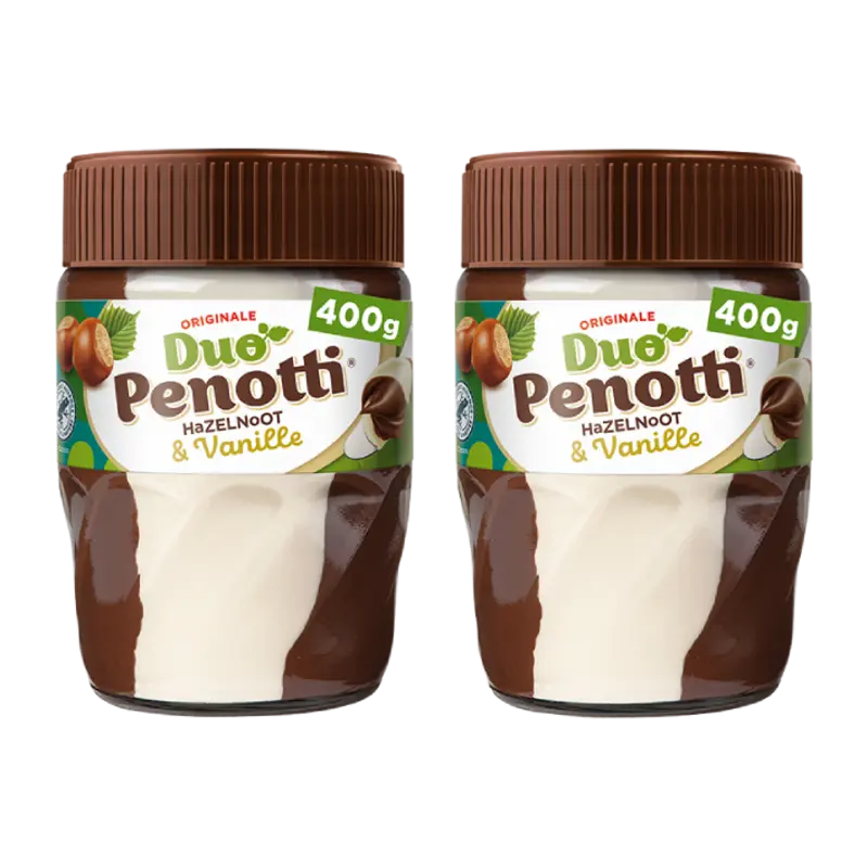 Duo Penotti Hazelnoot & vanille pasta 2-pack