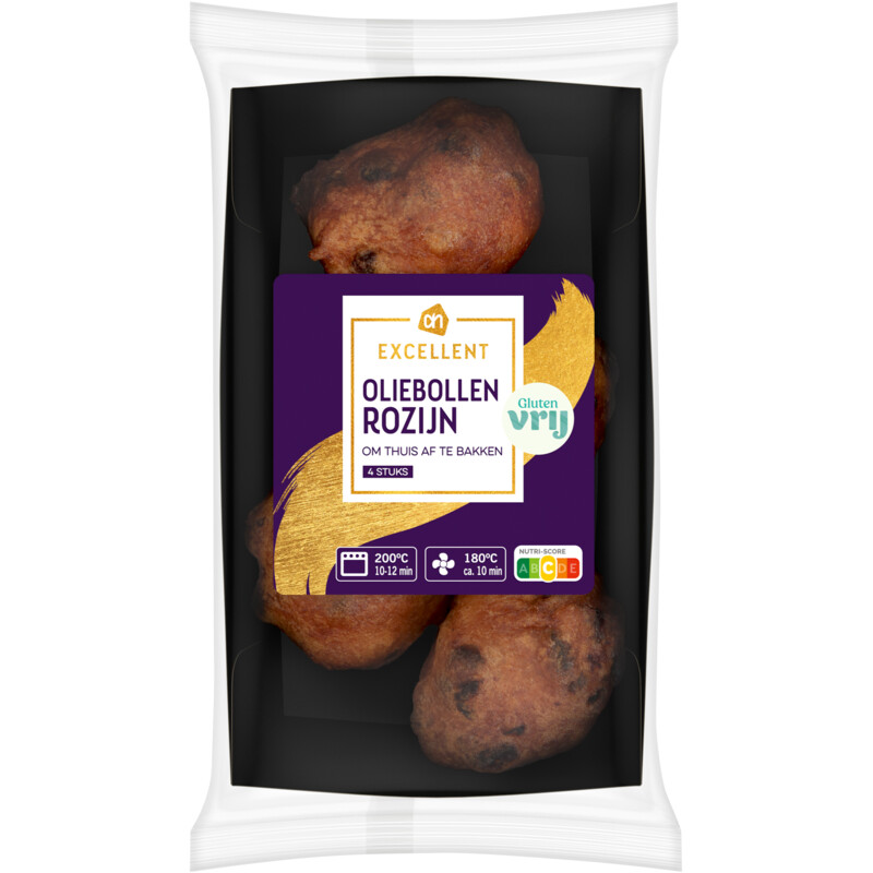 Een afbeelding van AH Excellent Glutenvrije oliebollen rozijn