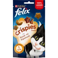 Felix Crispies rund- & kipsmaak kattensnack
