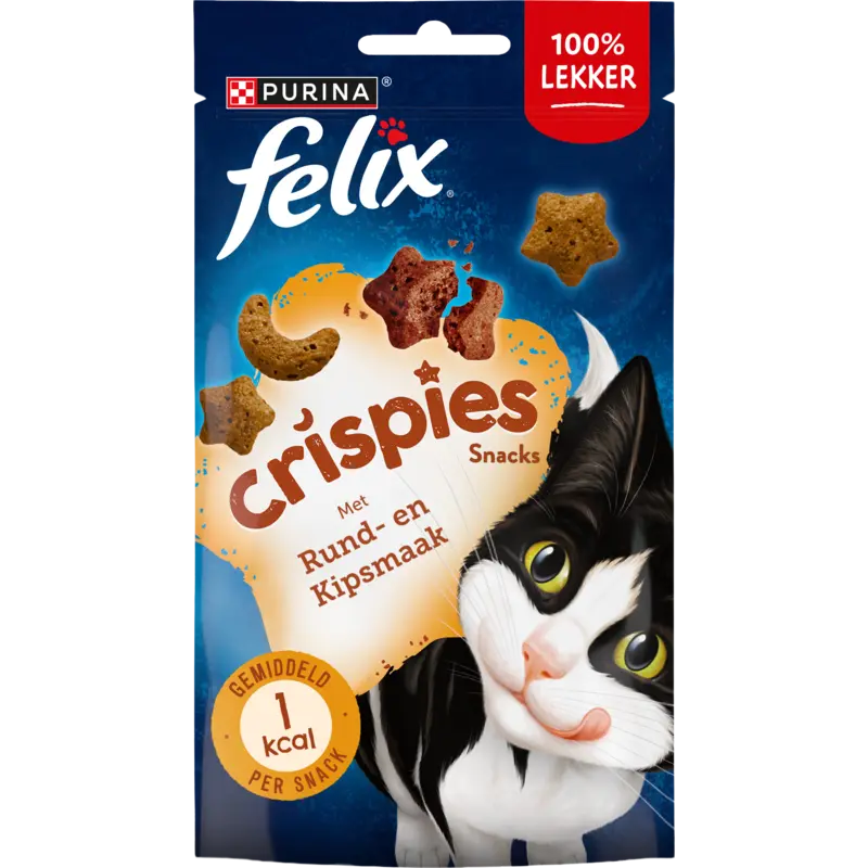 ® Crispies met Rund- & Kipsmaak - Kattensnacks