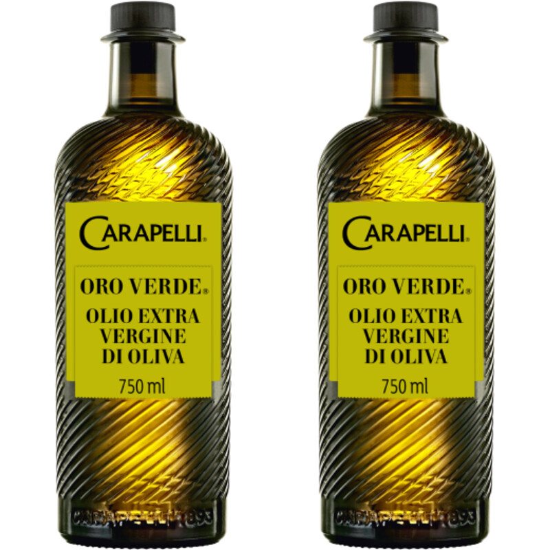 Een afbeelding van Carapelli Oro verde extra vierge olijfolie 2-pack