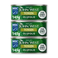 John West Tonijnstukken in olijfolie 3-pack