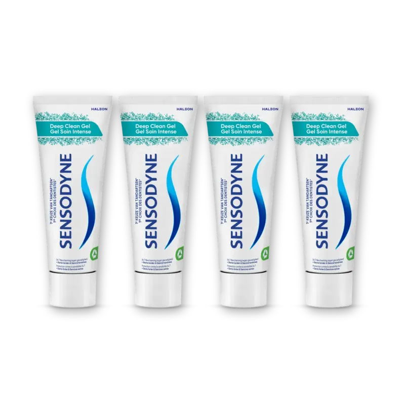 Sensodyne Deep clean gel tandpasta 4-pack