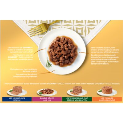 pdp-image-Gourmet Gold fijne hapjes met rund kalkoen zalm