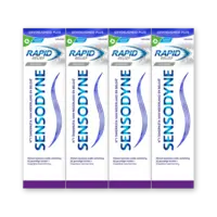 Sensodyne Rapid relief whitening tandpasta 4-pack