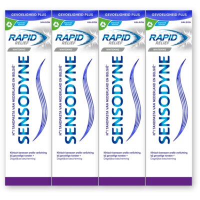 pdp-image-Sensodyne Rapid relief whitening tandpasta 4-pack