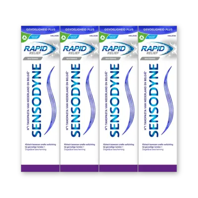 pdp-image-Sensodyne Rapid relief whitening tandpasta 4-pack