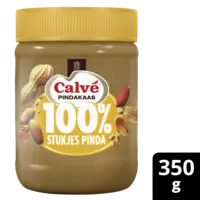 Calvé 100% stukjes pinda pindakaas