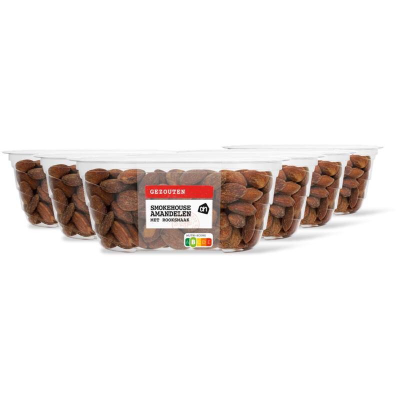 AH Amandelen met rooksmaak gezouten 6-pack