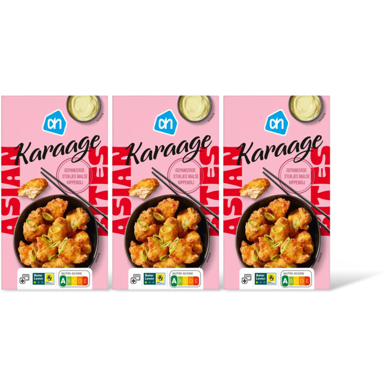 AH Wereldse hapjes karaage kip 3-pack