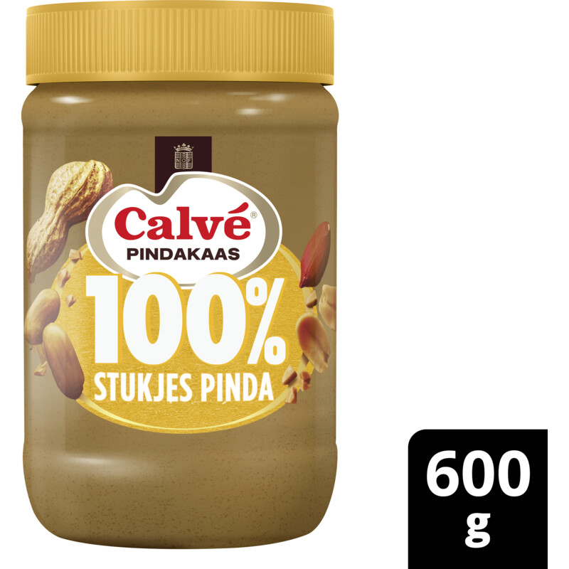 Een afbeelding van Calvé Pindakaas 100% pinda's grof