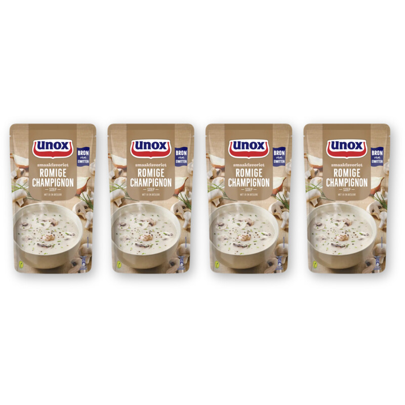 Unox Romige champignonsoep 4-pack