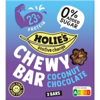 Een afbeelding van Holie's Chewy bar coconut chocolate