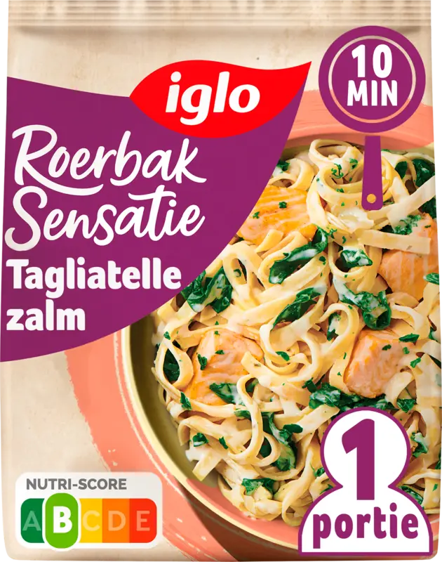 Roerbaksensatie Tagliatelle met zalm