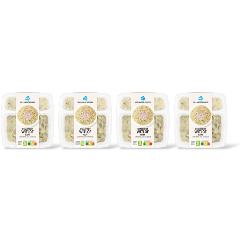AH Stamppot witlof ham 4-pack