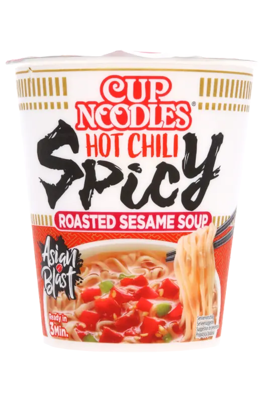 Nissin Cup noodles hot chili spicy