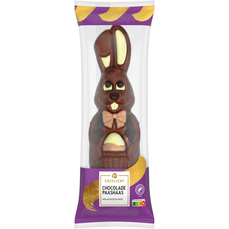 Een afbeelding van AH Excellent Chocolade paashaas