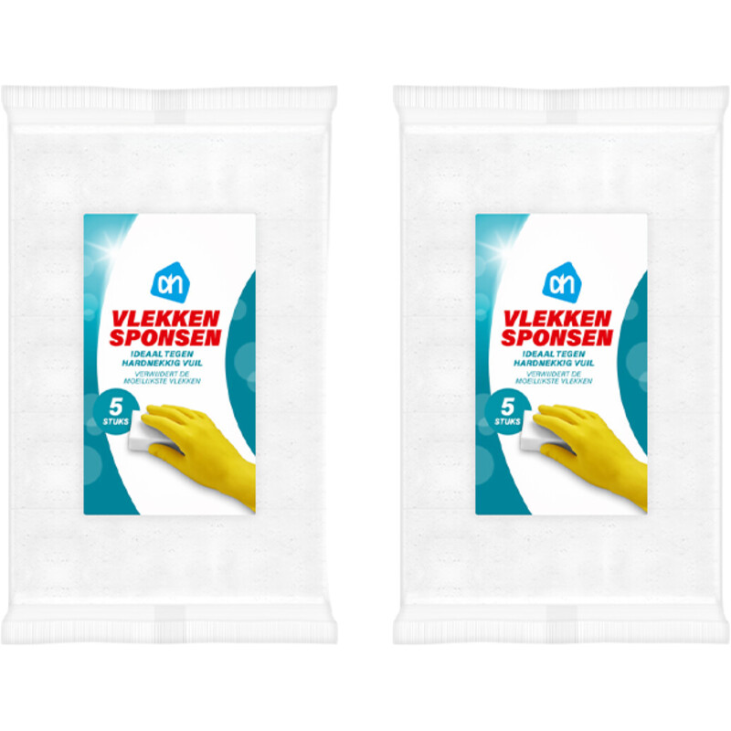 Een afbeelding van AH Vlekkenspons wit 2-pack