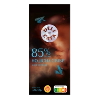 Delicata Reep 85% cacao hojicha crisp
