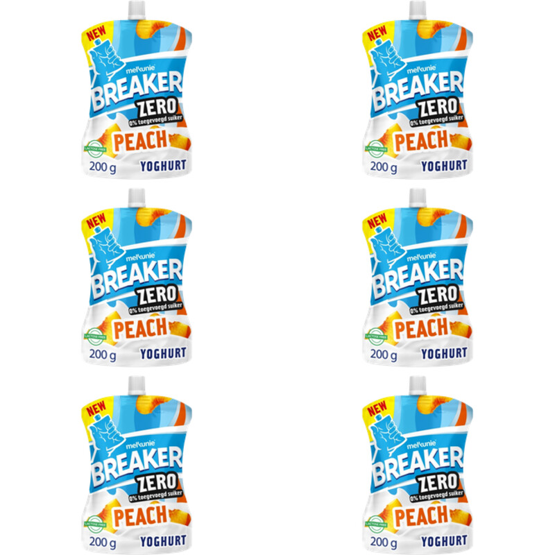 Melkunie Breaker zero peach 6-pack