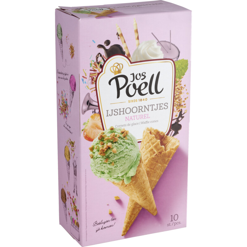 Een afbeelding van Jos Poell IJshoorntjes naturel