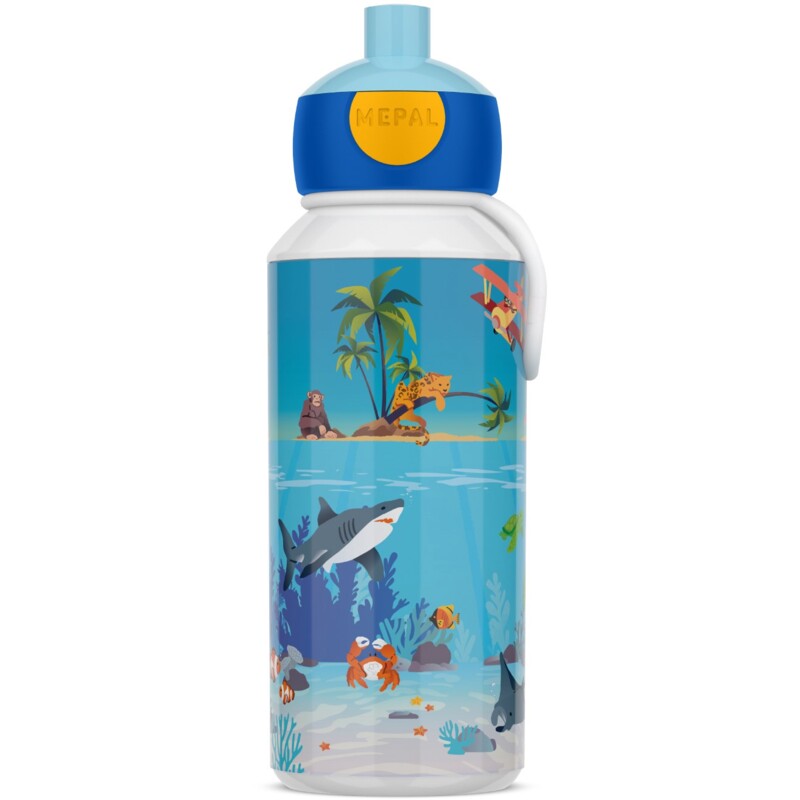 Een afbeelding van Mepal Drinkfles pop-up tropical ocean 400ml