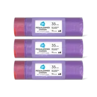 AH Pedaalemmerzak trekband lavendel 35l 3pk