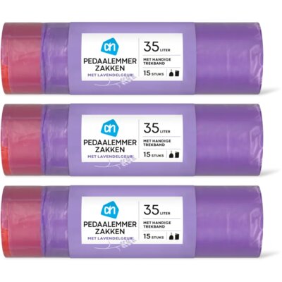 pdp-image-AH Pedaalemmerzak trekband lavendel 35l 3pk