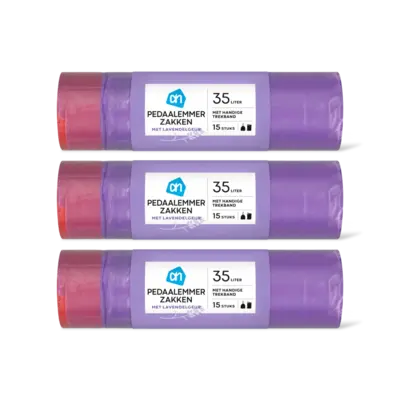 pdp-image-AH Pedaalemmerzak trekband lavendel 35l 3pk