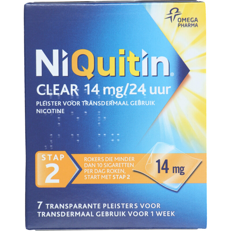 Een afbeelding van Niquitin Clear 14mg nicotine pleister stap 2