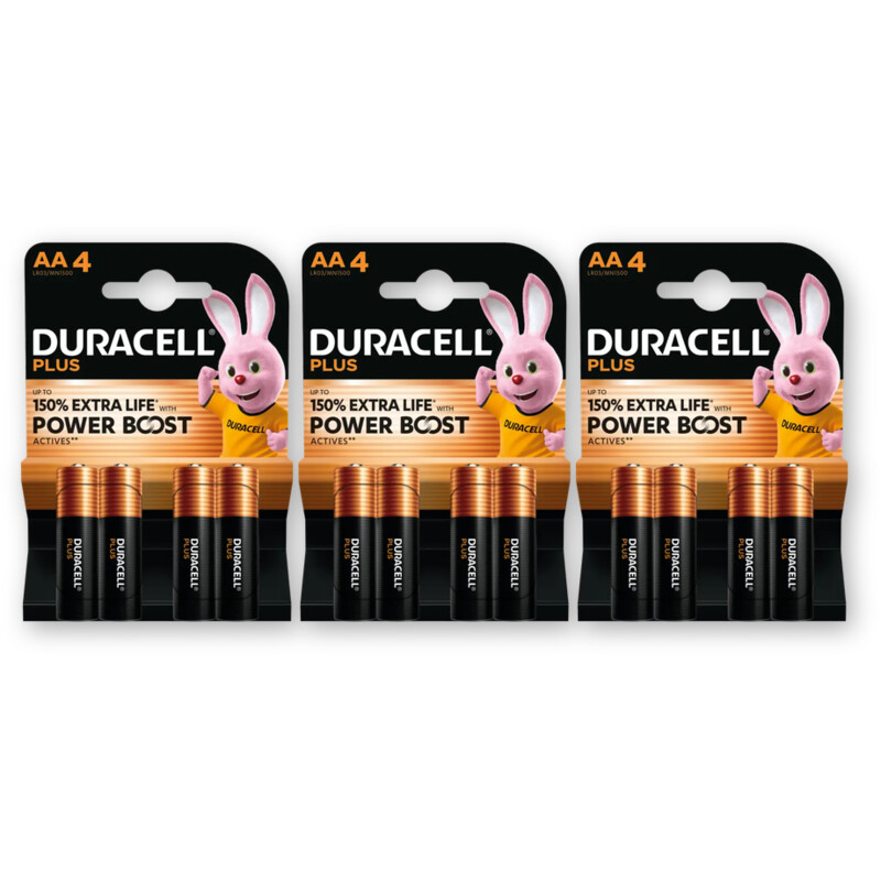 Duracell Plus AA-alkaline batterijen MN1500 3-pck