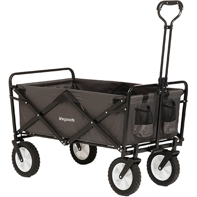 Een afbeelding van Lifegoods Foldable wagon 70 KG - Grey