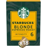 Starbucks Nespresso blonde espresso roast capsules