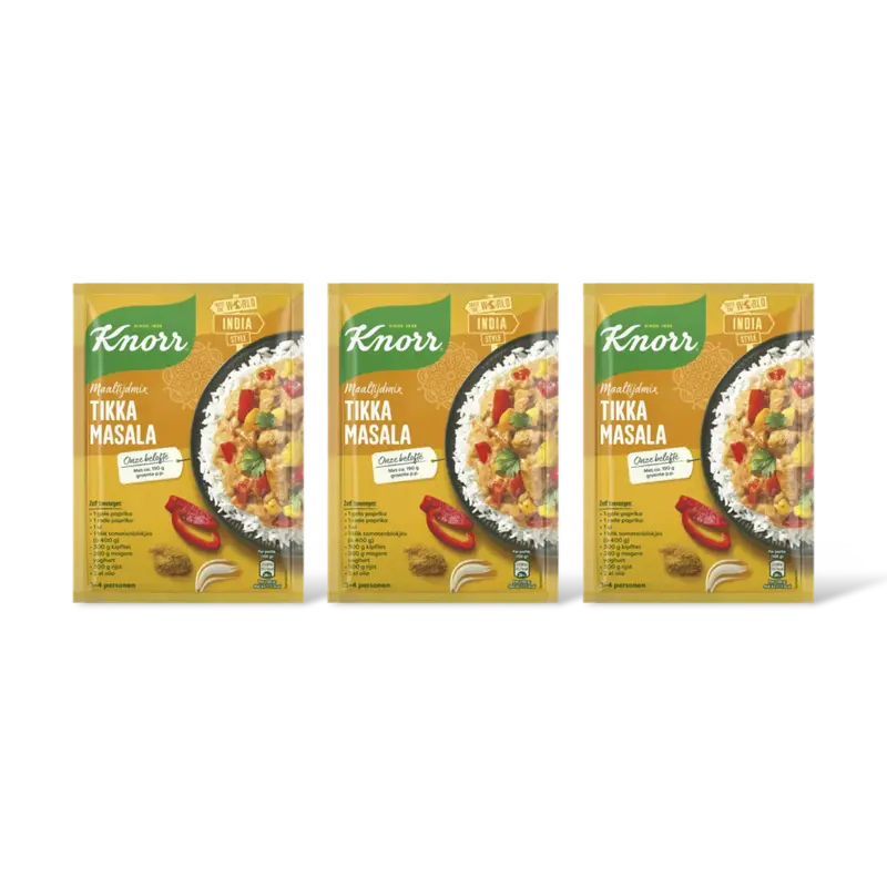 Knorr Maaltijdmix tikka masala 3-pack