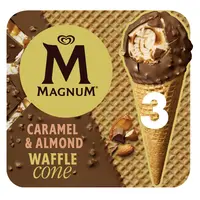 Magnum Caramel & almond waffle cone