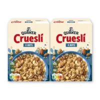 Quaker Cruesli 4 nuts 2-pack