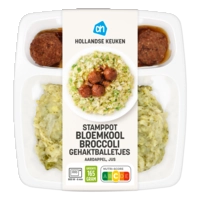 AH Stamppot bloemkool-broccoli gehaktbal