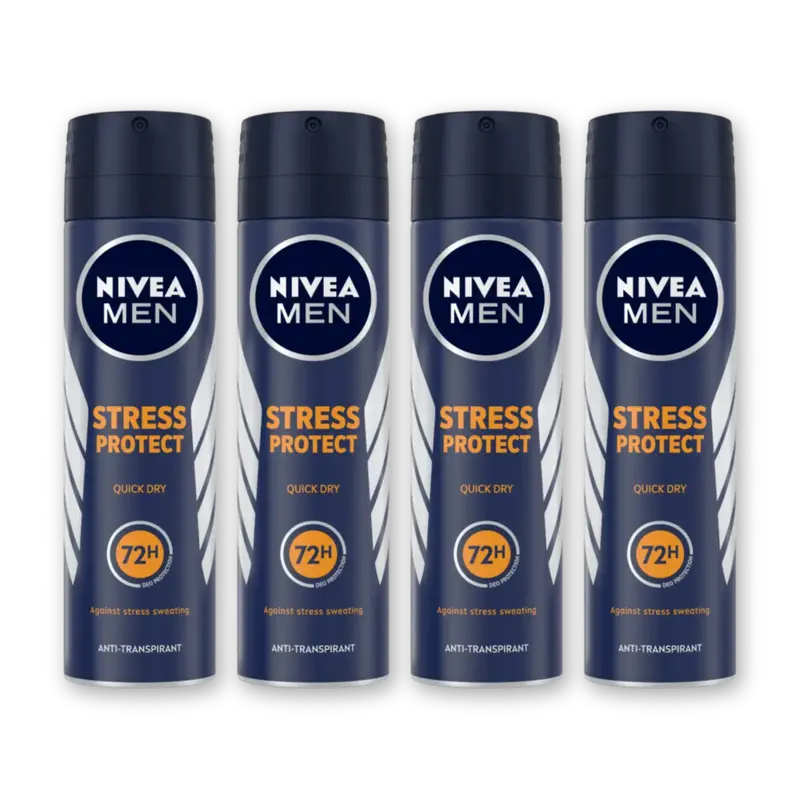 NIVEA Men stress protect deodorant spray 4-pck